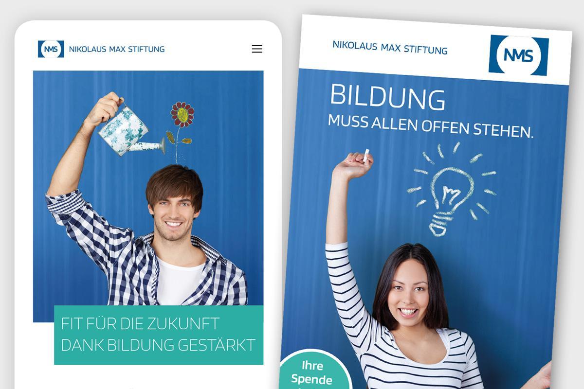 Frisches Corporate Design für die Nikolaus Max Stiftung